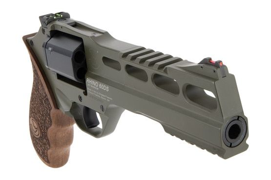 Chiappa Rhino 6" .357 60DS with optic rail and double action trigger OD finish